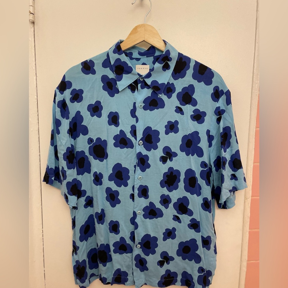SANDRO PATTERN SHIRT GREAT CONDITION